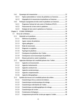 Morbidité palustre au Cameroun