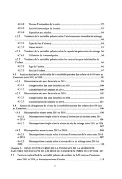 Morbidité palustre au Cameroun