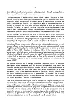Risque entrepreneurial et croissance des entreprises en RD Congo