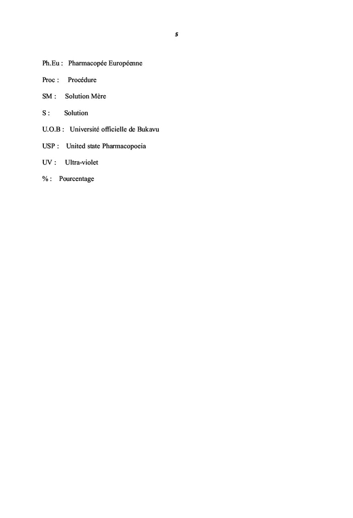 Contrôle de la qualité de l'aspirine comprimé 500 mg
