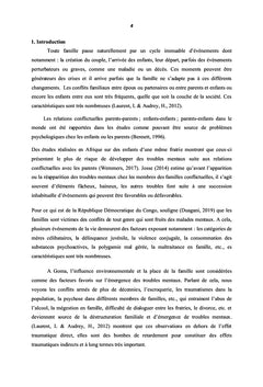 Déstructuration familiale sur l'émergence des troubles mentaux