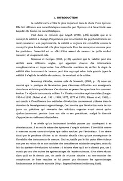 Validation d'une épreuve académique