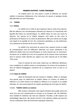 Validation d'une épreuve académique