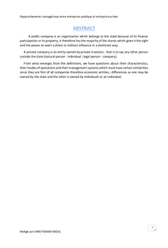 Rapprochements managériaux entre entreprise publique et privée