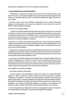 Rapprochements managériaux entre entreprise publique et privée