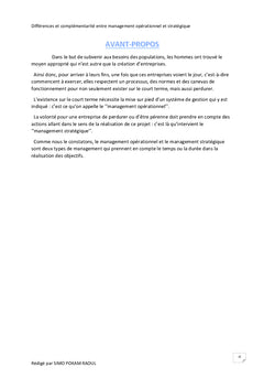 Différences et complémentarité