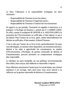 Techniques d'assainissement dans les pays en développement