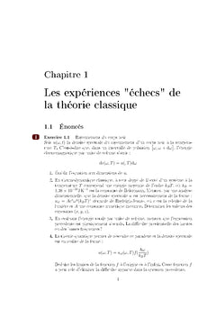 Mécanique quantique exercices et problèmes corrigés - Partie 1