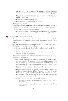 Mécanique quantique exercices et problèmes corrigés - Partie 1