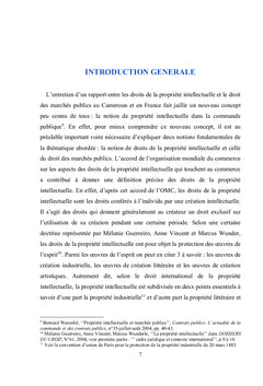 Propriété intellectuelle et droit des marchés publics