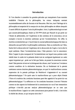 Analyse philosophique et politique du machiavélisme