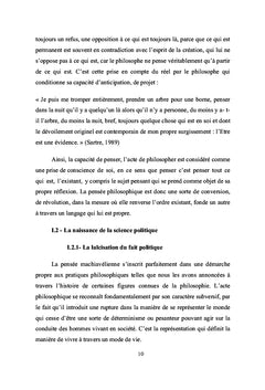 Analyse philosophique et politique du machiavélisme
