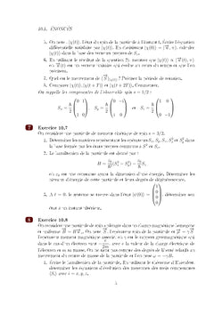 Mécanique Quantique Exercices et Problèmes corrigés - Partie 2