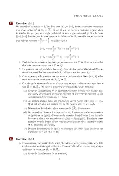 Mécanique Quantique Exercices et Problèmes corrigés - Partie 2