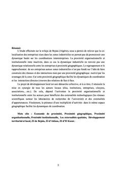 Économie de proximité et externalité