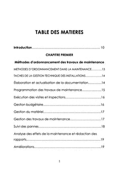 Concis des méthodes d'ordonnancement appliquées à la maintenance