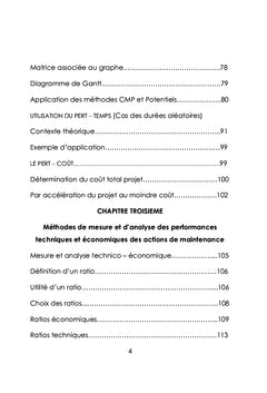 Concis des méthodes d'ordonnancement appliquées à la maintenance
