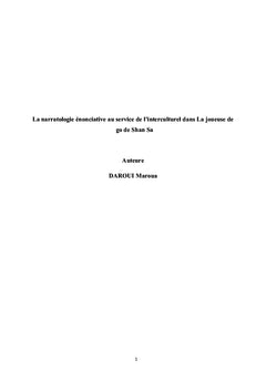 La narratologie énonciative au service de l'interculturel