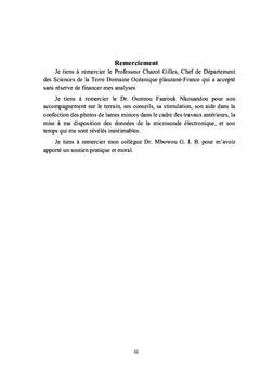 Les lherzolites à spinelle de Gangassaou et Liri