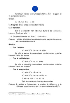 Structures des Groupes