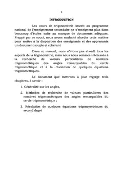 Regard scientifique sur la Trigonométrie