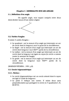 Regard scientifique sur la Trigonométrie