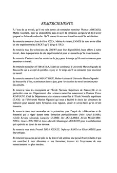 Contribution à la croissance/développement chez Arachis hypogaea L.