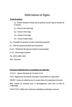 Contribution à la croissance/développement chez Arachis hypogaea L.