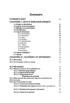 Contribution à la croissance/développement chez Arachis hypogaea L.