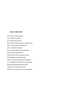 Mobile money et inclusion financière dans la ville de Bukavu