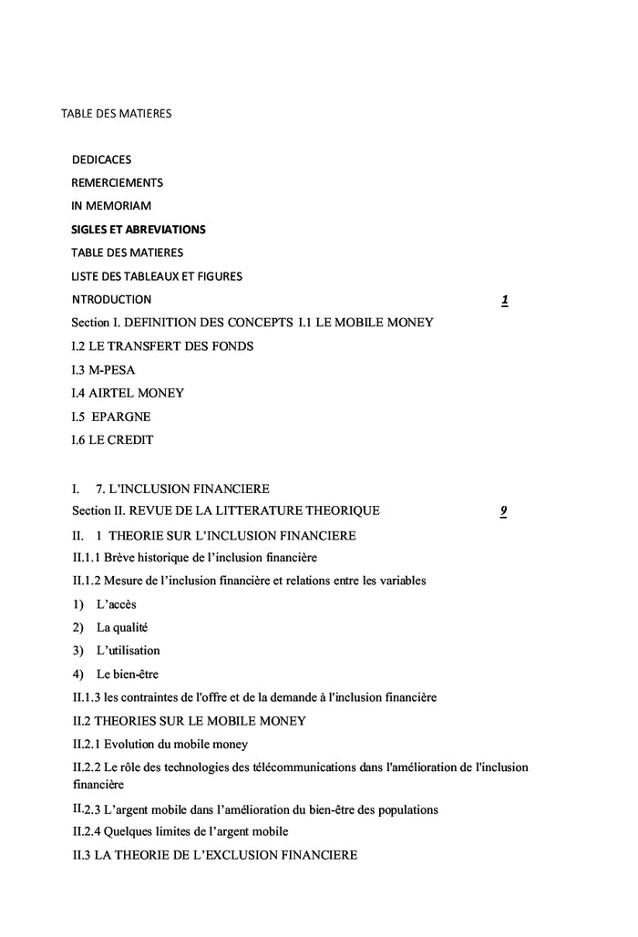 Mobile money et inclusion financière dans la ville de Bukavu
