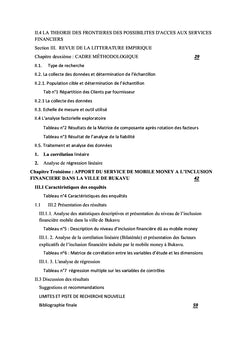 Mobile money et inclusion financière dans la ville de Bukavu