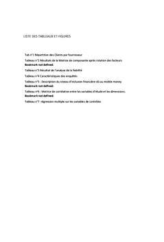 Mobile money et inclusion financière dans la ville de Bukavu