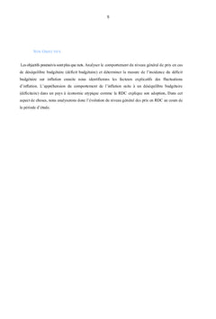 Incidence du déficit budgétaire sur l'inflation en RDC de 2002 à 2018
