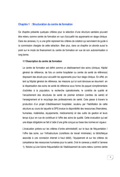Référentiel de stage clinique des professionnels de santé