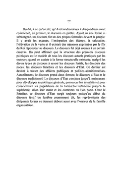 Discours kabary betsileo