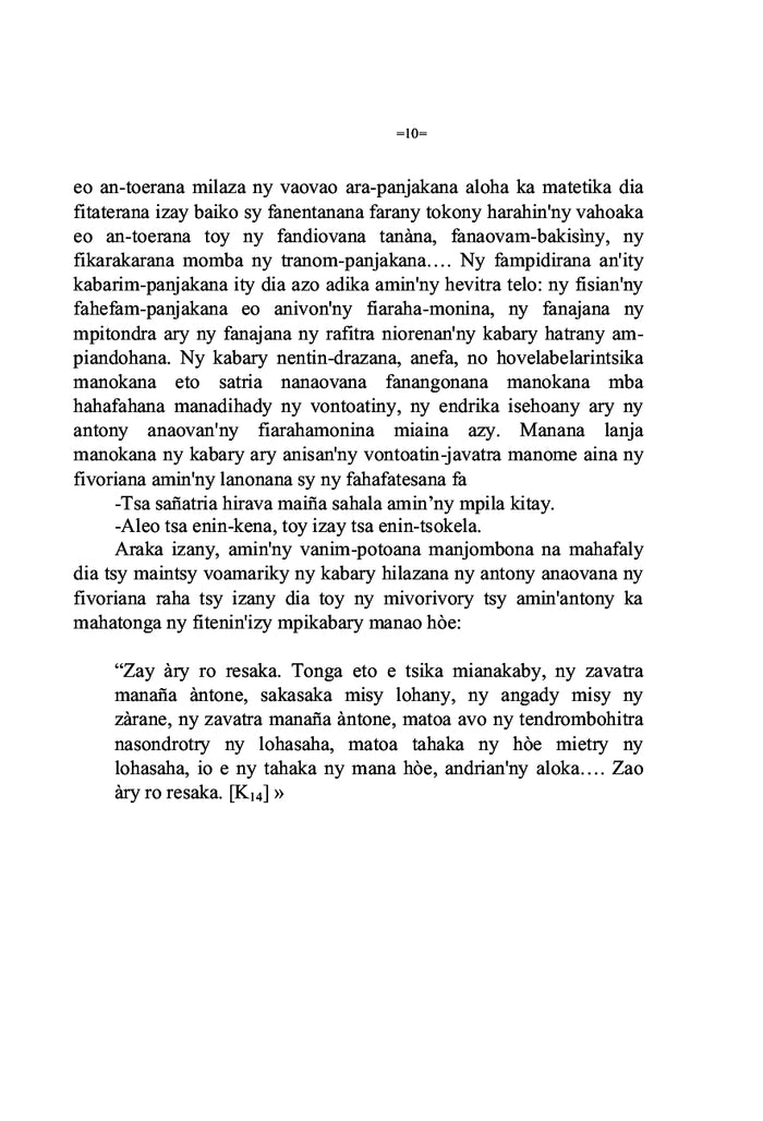 Discours kabary betsileo