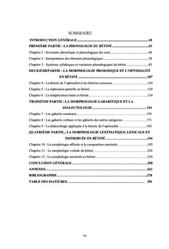 Aspect lexical et variation du bétiné ou éotilé