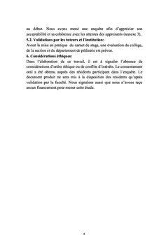Projet d'élaboration d'un outil pédagogique: carnet de stage