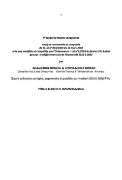 Procédures fiscales Congolaises