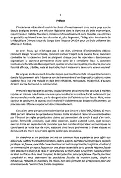 Procédures fiscales Congolaises