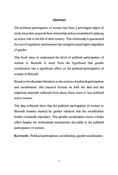 La participation politique de la femme au Burundi