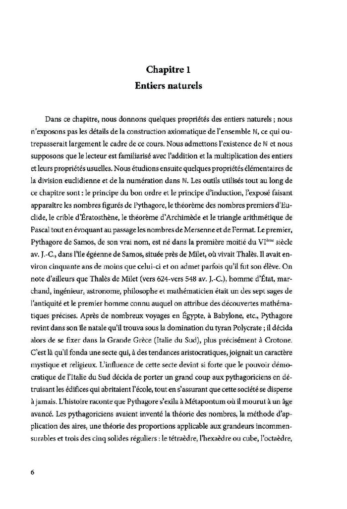 Cours de théorie des nombres