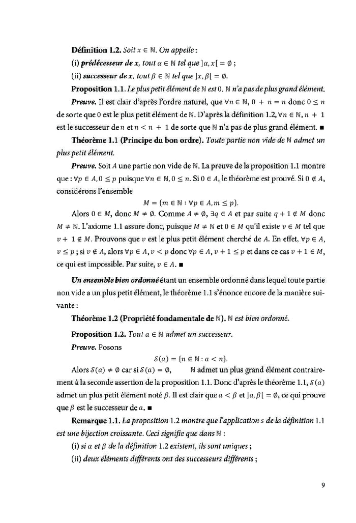 Cours de théorie des nombres