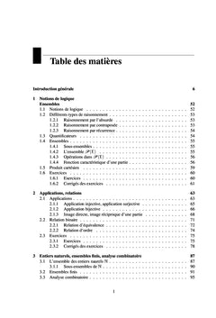 Algèbre générale, algèbre linéaire et euclidienne