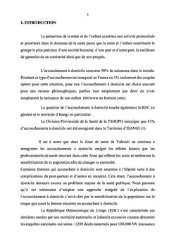 Facteurs déterminants les accouchements à domiciles