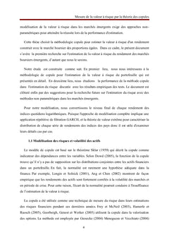 Mesure de la Valeur à Risque par la Théorie des Copules