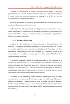 Mesure de la Valeur à Risque par la Théorie des Copules