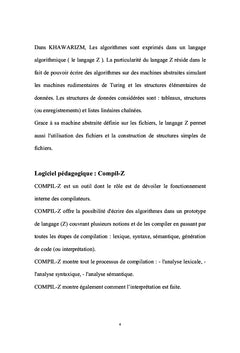 Réalisation d'un compilateur pédagogique