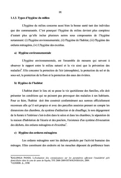 Diagnostic des connaissances sur l'assainissement en milieu urbain